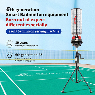 2025 SIBOASI B5 Machine d'alimentation de la navette de badminton Smart Machine de tir de badminton pour l'entraînement