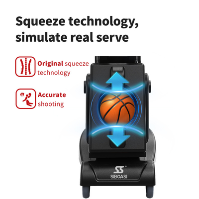 2025 SIBOASI K2 entraîneur multi-angle Smart APP et télécommande automatique de basket-ball de tir Machine de lancer Formation professionnelle