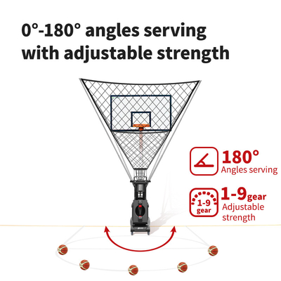 2025 SIBOASI K2 entraîneur multi-angle Smart APP et télécommande automatique de basket-ball de tir Machine de lancer Formation professionnelle