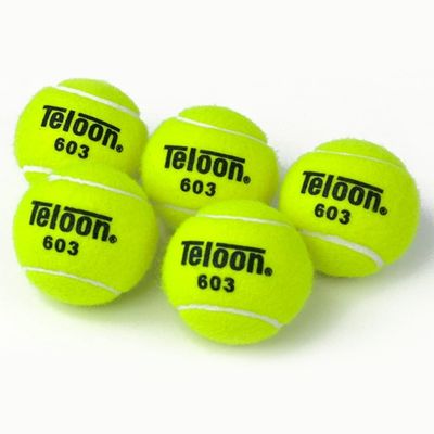 Balles de tennis en gros en promotion - 60 pièces - Balles d'entraînement de tennis - Caoutchouc résistant et hautement élastique - Sports de raquette et de padel