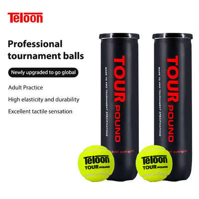 Tennis en gros 1 boîte 4 balles de formation Balles de tennis haute élasticité Résistant caoutchouc Sports Raquette Paddle Ball