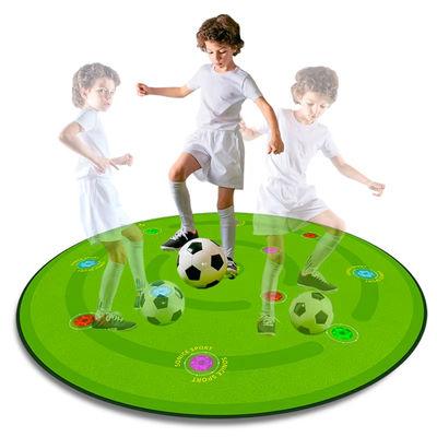 Tapis d'entraînement de réaction au football pour enfants, tapis d'entraînement à lampes à déclenchement multiple pour l'entraînement au football et l'entraînement à domicile