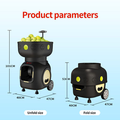 SIBOASI T5 APP Control Mini Shooting Tennis Machine Ball pour l' entraînement