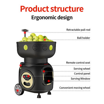 SIBOASI T5 APP Control Mini Shooting Tennis Machine Ball pour l' entraînement