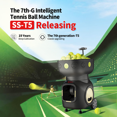 SIBOASI T5 APP Control Mini Shooting Tennis Machine Ball pour l' entraînement