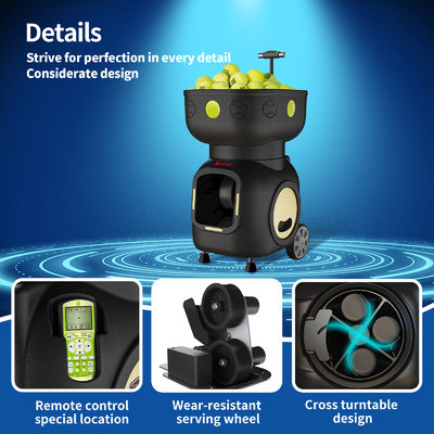 SIBOASI T5 APP Control Mini Shooting Tennis Machine Ball pour l' entraînement