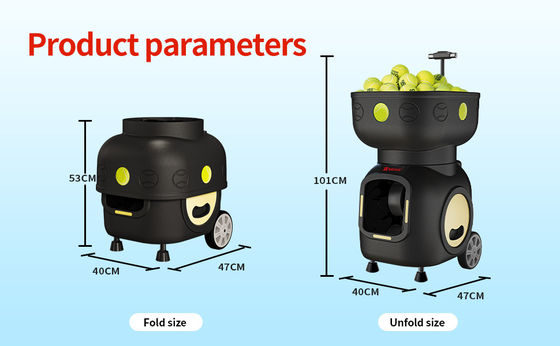 SIBOASI T5 APP Control Mini Shooting Tennis Machine Ball pour l' entraînement