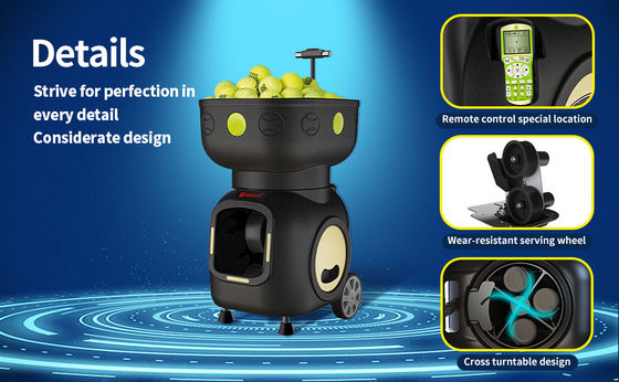 SIBOASI T5 APP Control Mini Shooting Tennis Machine Ball pour l' entraînement