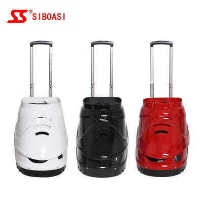 Machine noire de balle de tennis de Siboasi S4015, machine de lancement du tennis 150W