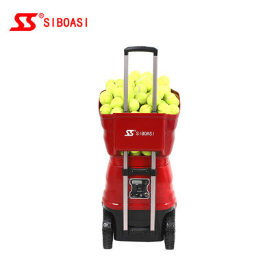 Machine portative de portion de balle de tennis pour la formation personnelle ou professionnelle avec la batterie interne et à télécommande