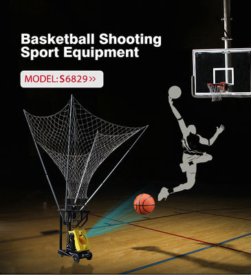 Machine automatique de tir de basket-ball de couleur jaune avec à télécommande pour la formation personnelle