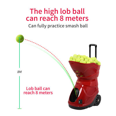 Conducteur automatique de balle de tennis d'oscillation horizontale construit dans la batterie au lithium