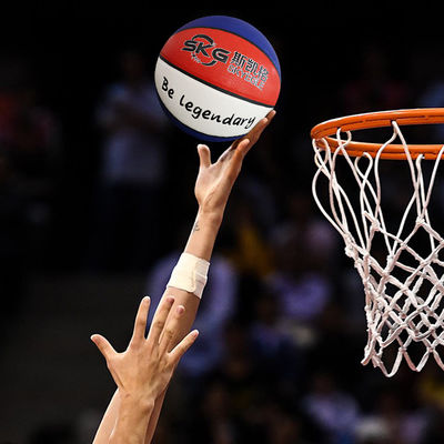 Boule en cuir réfléchie olographe de basket-ball de la taille 7 d'unité centrale d'OEM